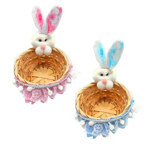 Pack De 10 Bolsa De Conejo De Pascua + 2 Canasto De Conejo