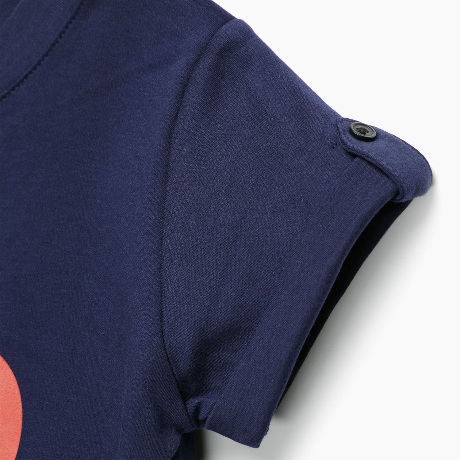 Polera Azul Coraz&oacute;n Rojo Algod&oacute;n Peruano image number 2.0