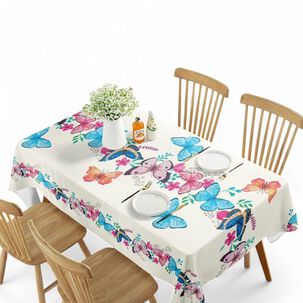 Mantel De Mesa Rectangular Estampado Medida 140cm X 220cm Me1-14