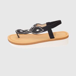 Sandalia Negro V&iacute;a Franca Art. 52109b30805black