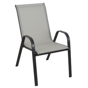Silla De Terraza Textileno Y Acero Gris
