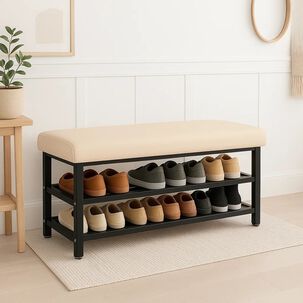 Zapatero Con Asiento Confort - Blanco