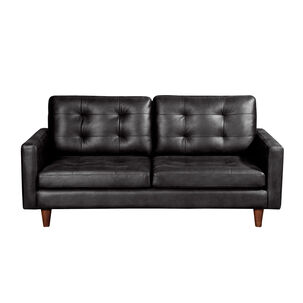 Sofa Napoles 3 Cuerpos Cuero Kentucky Negro