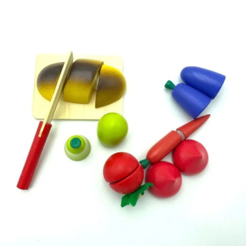 Juguete Didáctico De Corta Fruta De Madera Para Niños De 3+ image number 2.0