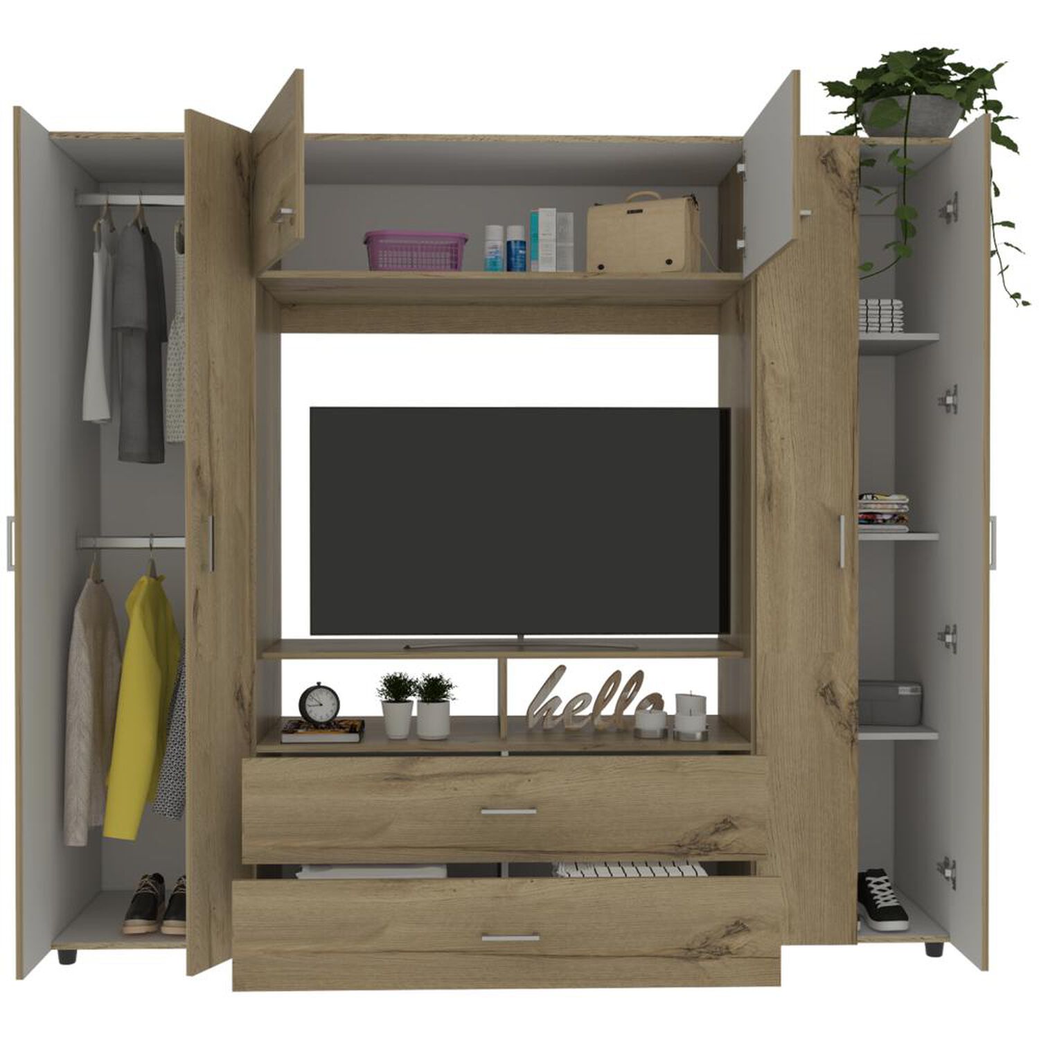 Closet Tuhome Z-200/ 6 Puertas/ 2 Cajones image number 6.0