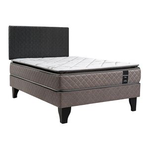 Cama Europea Celta Mediterráneo Plus / 1.5 Plazas / Base Normal + Respaldo