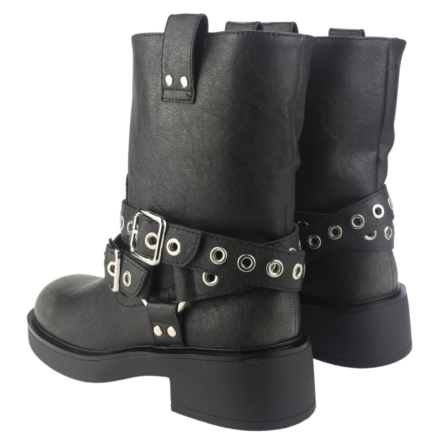 Botin Chalada Mujer Biker-5 Negro Casual image number 5.0