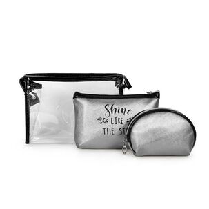 Set Cosmetiquero Gris Shiny Kubayoff