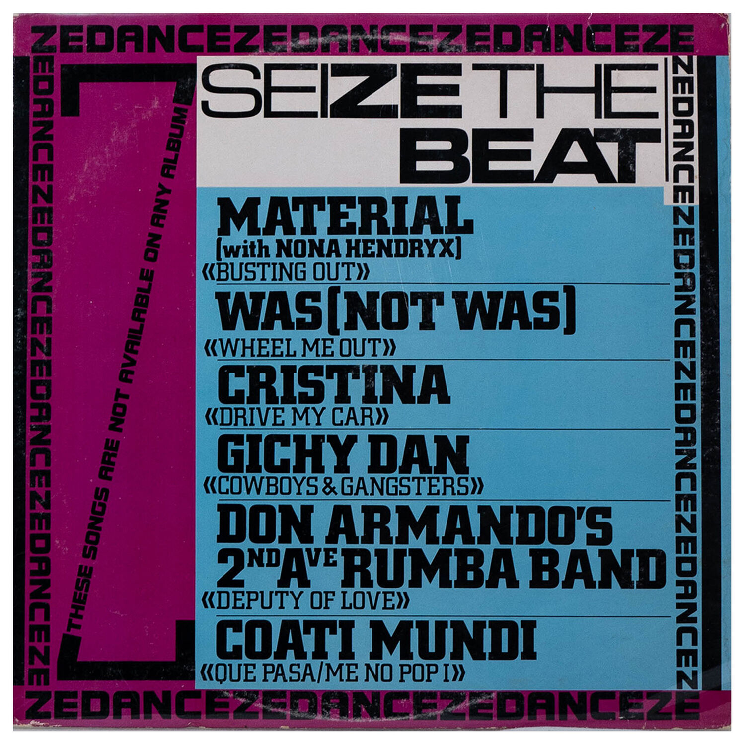 Seize The Beat - Dance Ze Dance - Various Artist | Vinilo Usado image number 0.0