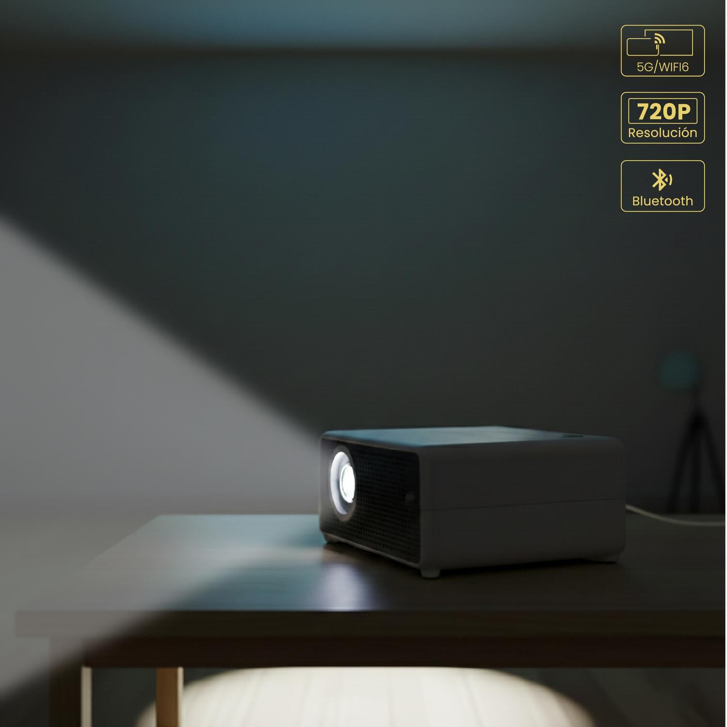 Proyector Portatil Smart Hexa 8000lm Wifi Bt Android Levo image number 3.0