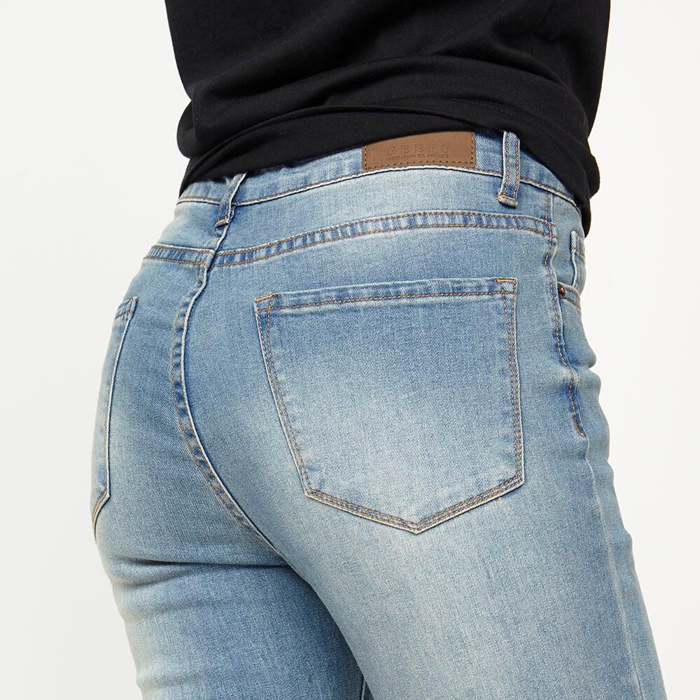 Jeans Tiro Medio Flare Mujer Geeps image number 3.0