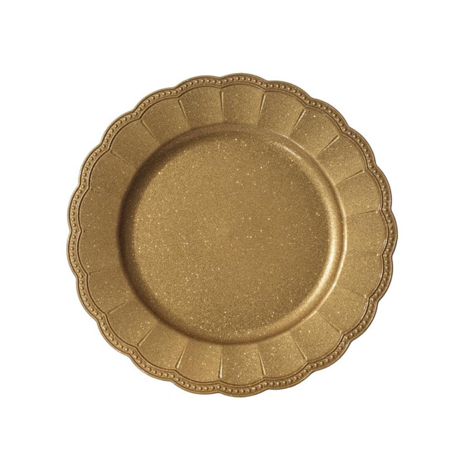 Platos De Navidad Casaideal Flor Dorado image number 0.0