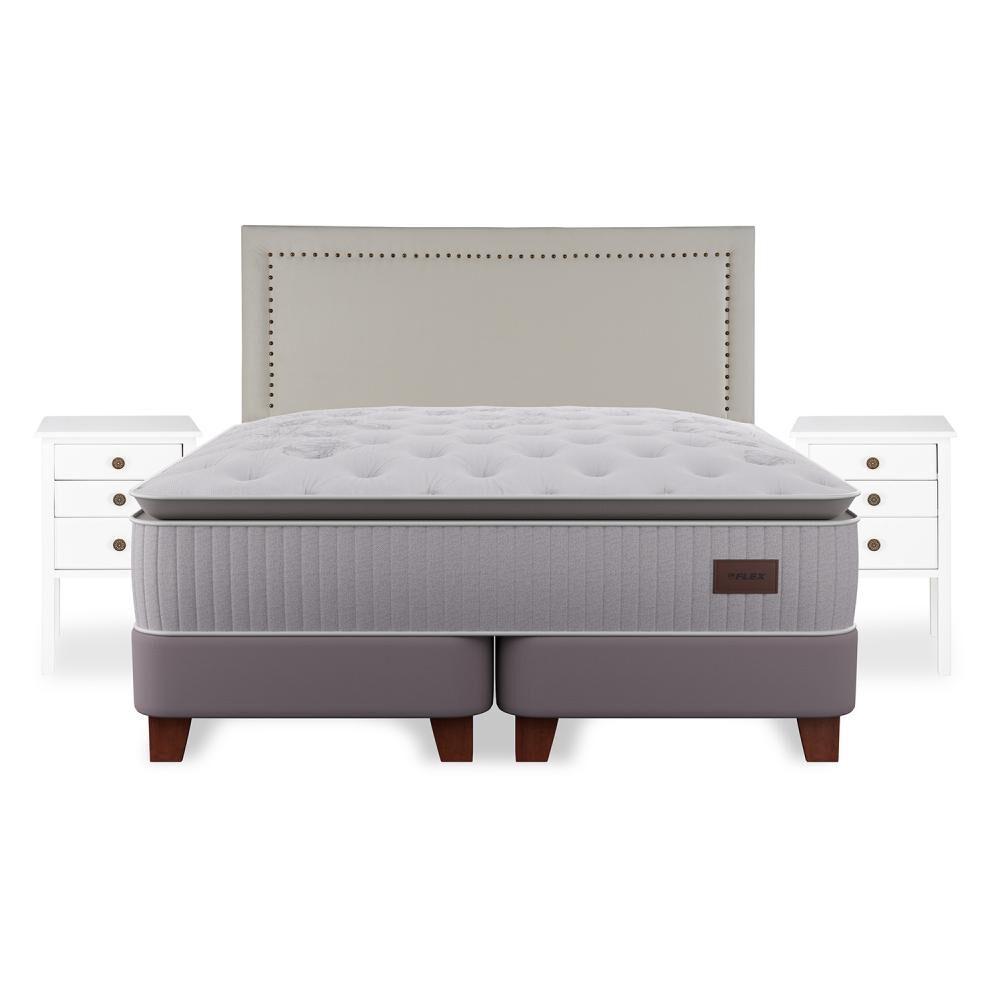 Cama Europea Flex Heritage / Super King / Base Dividida + Set De Maderas image number 1.0