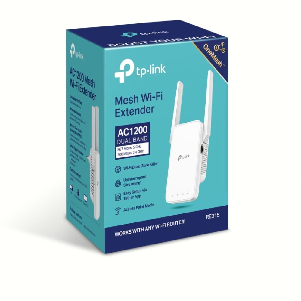 Extensor Repetidor Tp-link Re315 Ac1200 Mesh Wi-fi Blanco image number 4.0