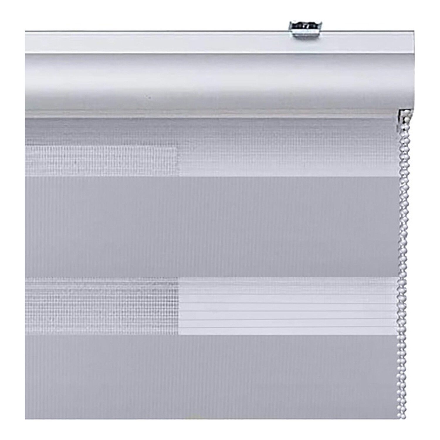 Cortina Roller Duo Zebra 100x180cm Gris Noche Y D&iacute;a image number 2.0