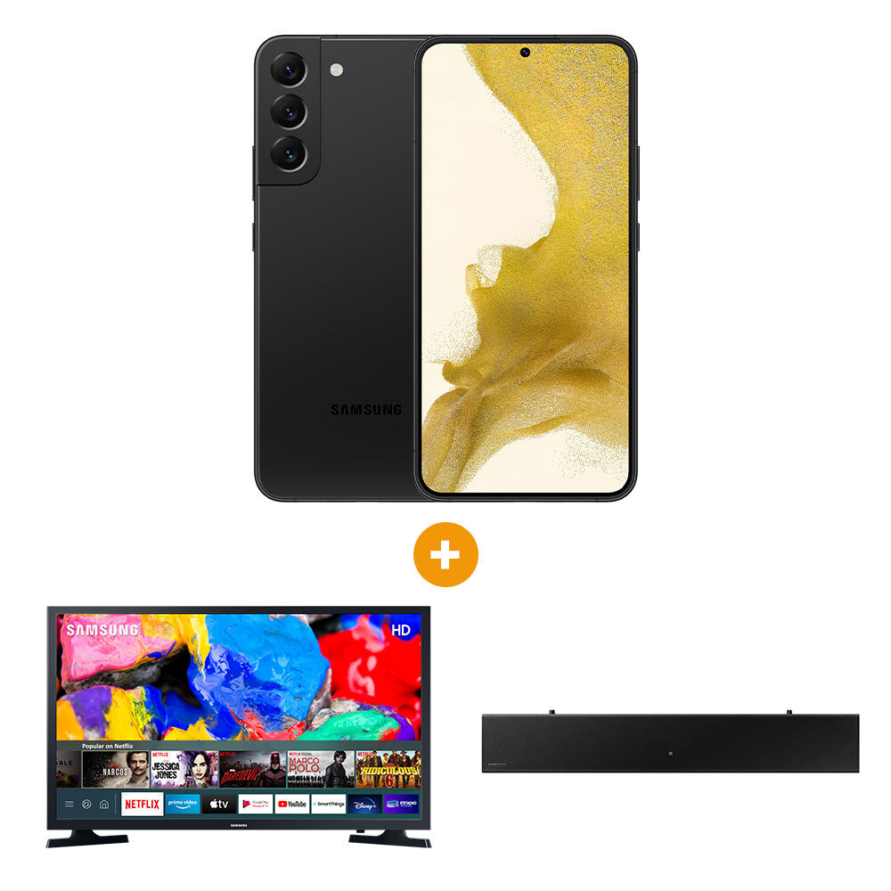 Smartphone Samsung Galaxy S22+ 128 Gb + Led Samsung 32" UN32T4300 + Soundbar HW-T400/ZS image number 0.0