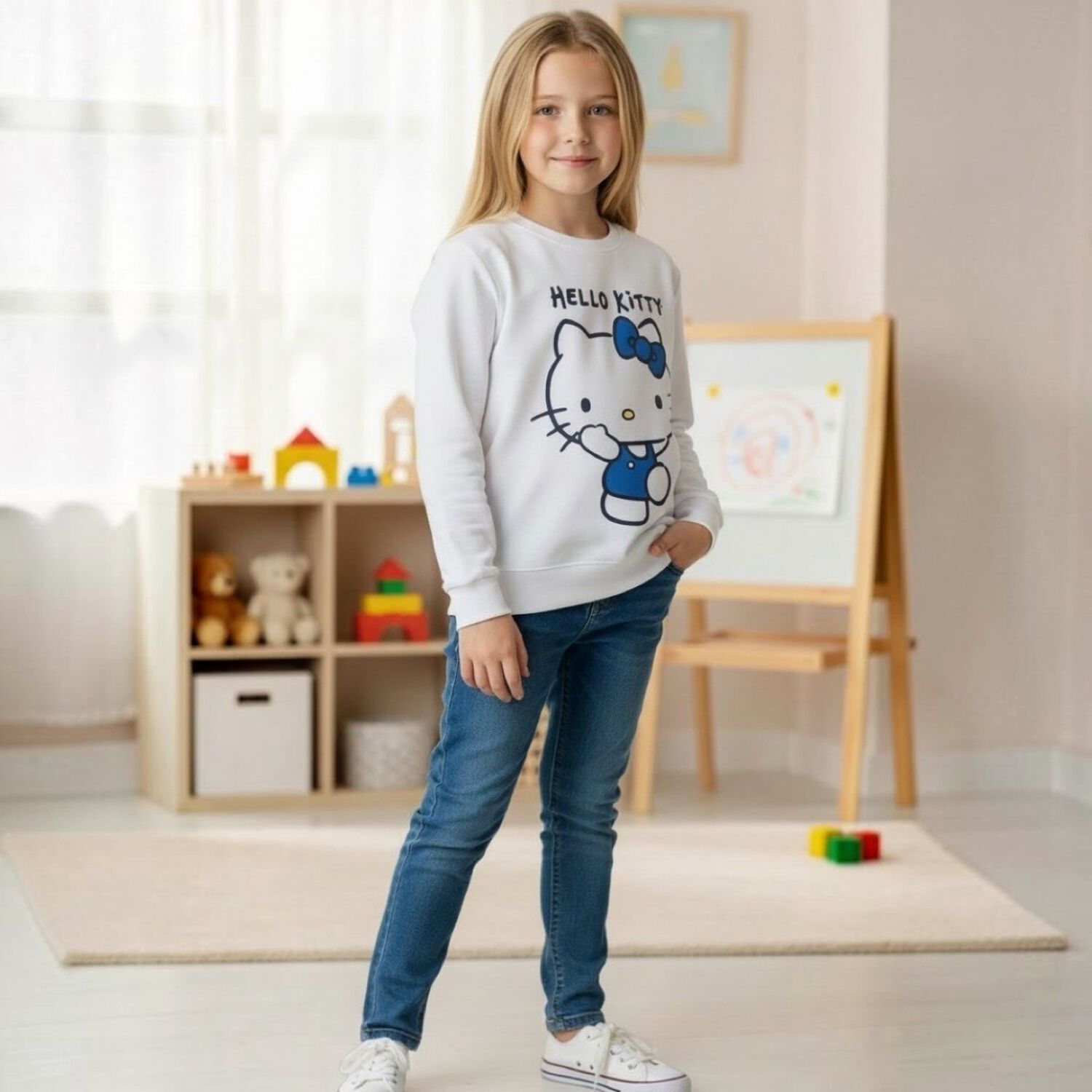 Poleron Ni&ntilde;a Hello Kitty image number 3.0