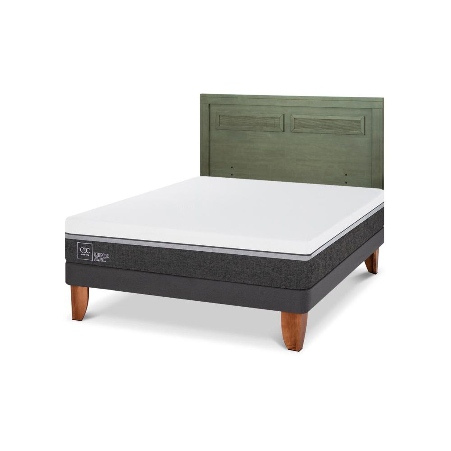 Cama Europea Cic Ortopedic Advance / 2 Plazas / Base Normal + Respaldo image number 5.0