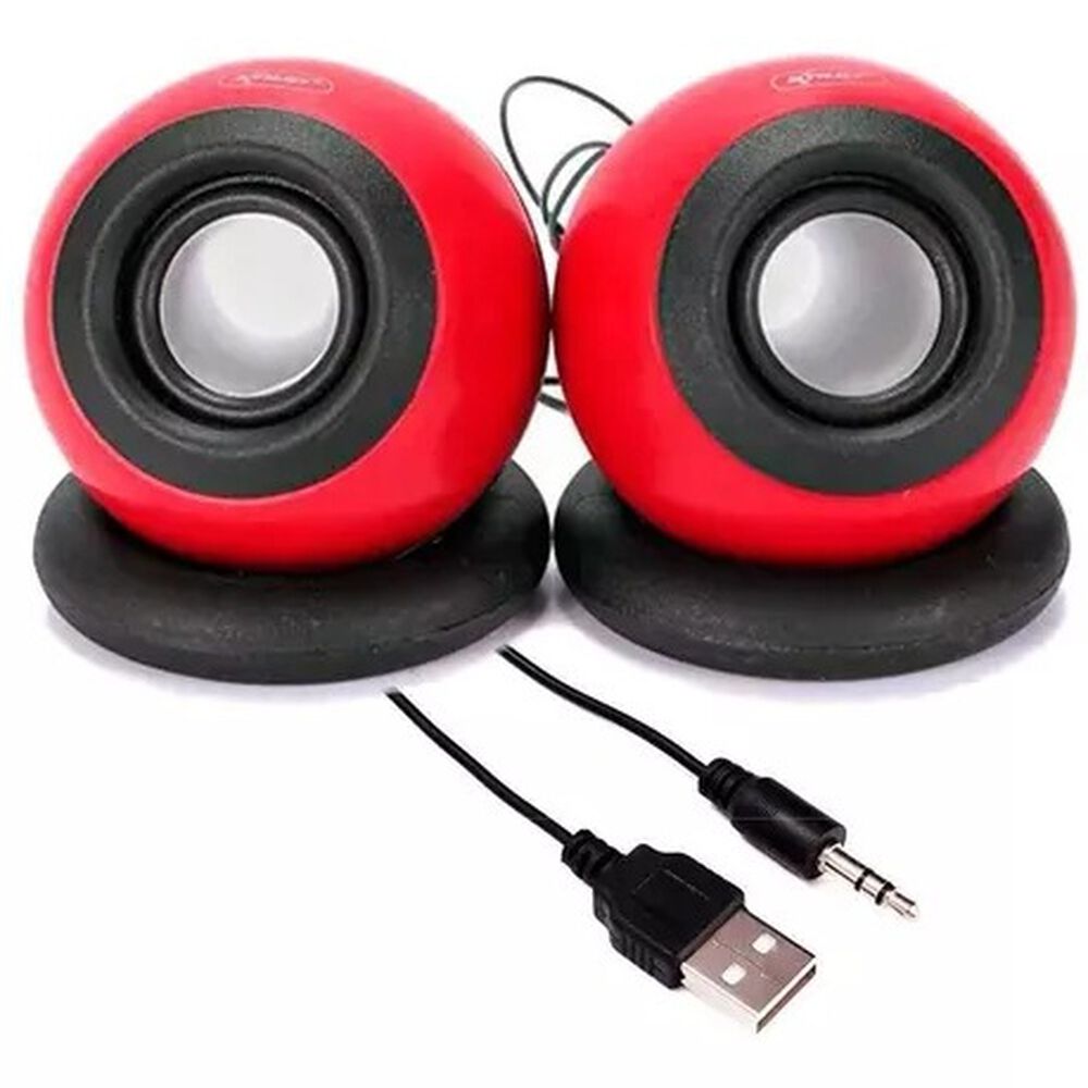 Parlante D-08l Para Pc-notebook (redondo) - Rojo image number 2.0