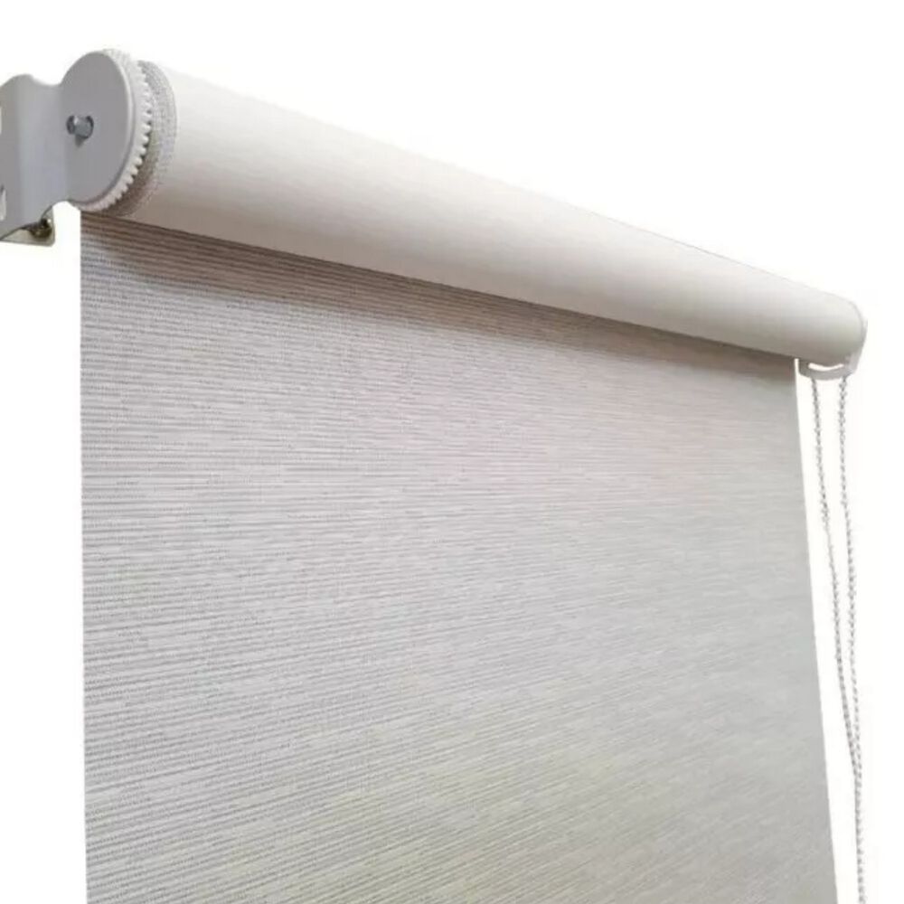 Cortina Roller Blackout Gris Diseño Jaspeado 120x120 Cm image number 1.0