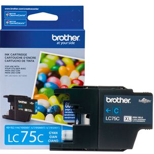 Cartucho De Tinta Brother Lc75c 600 Páginas Cyan