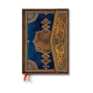 Agenda 2024 Safavid Indigo, T.dura, Vista Semanal, Midi