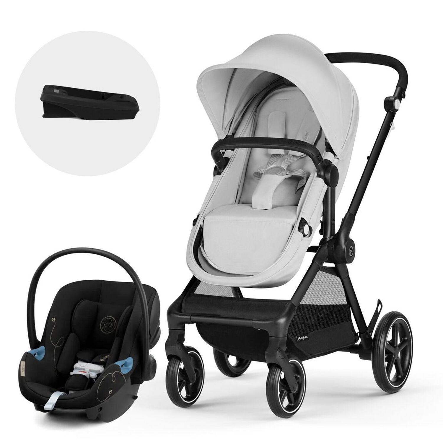 Coche Travel System Eos Blk 2 En 1 + Aton G + Base image number 3.0