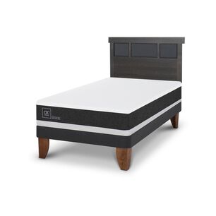 Cama Europea Cic Ortopedic / 1.5 Plazas / Base Normal + Respaldo