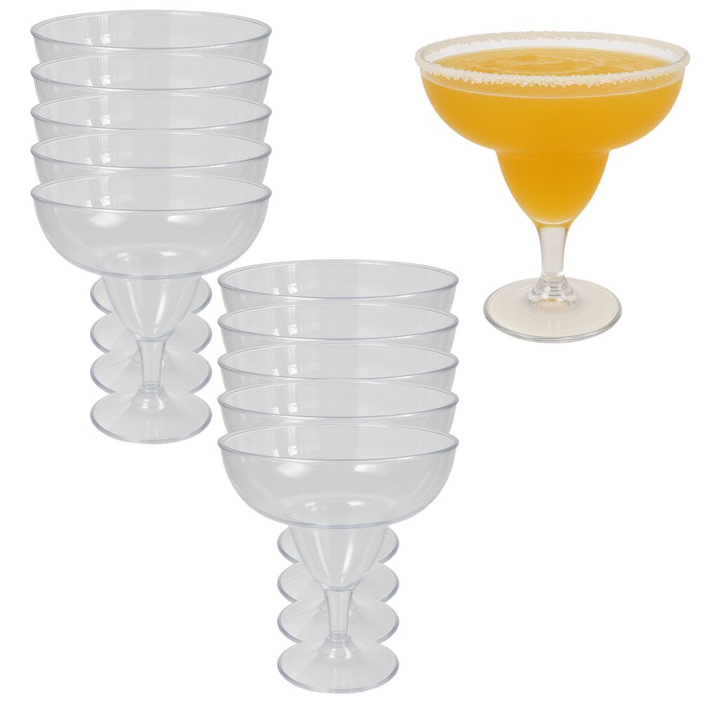 Set 100 Copa Margarita Acrilico Apertitivo 250ml Degustacion image number 0.0