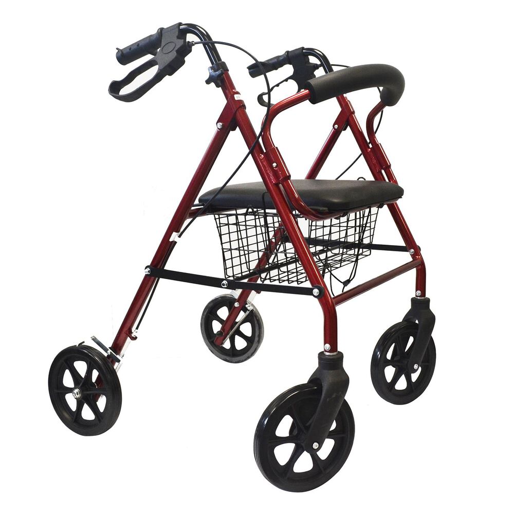 Andador Burro Ortop&eacute;dico 4 Ruedas - Asiento Y Canasto Pro image number 0.0