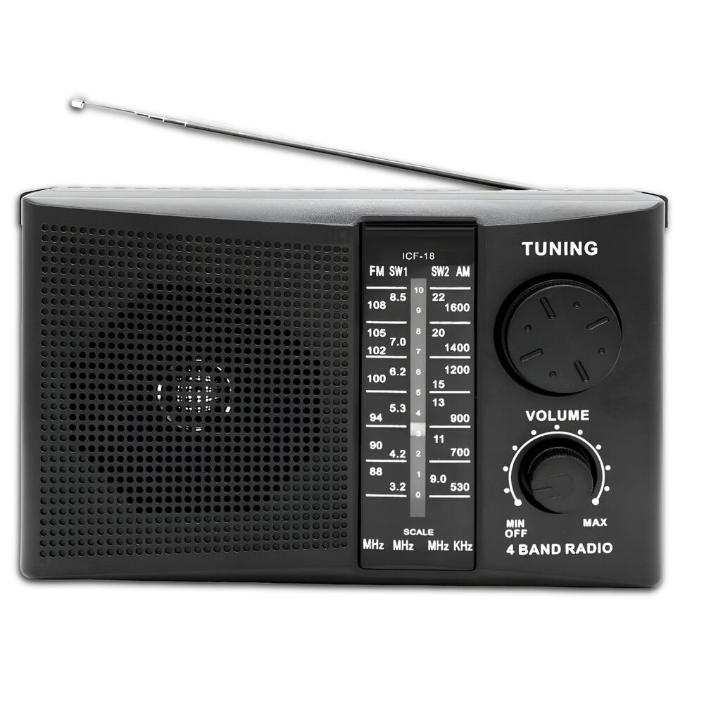 Radio Am / Fm Multibandas Recargable A Pilas Y Corriente 18r image number 0.0