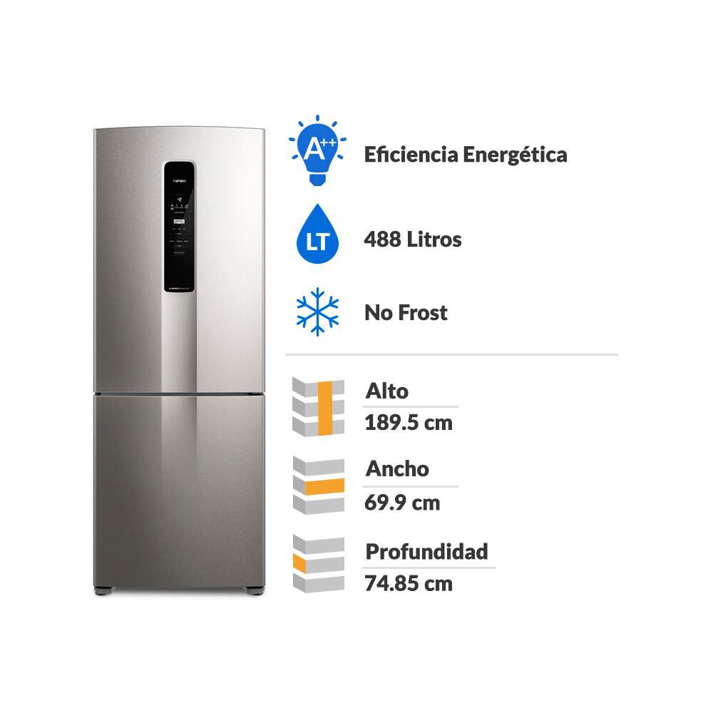 Refrigerador Bottom Freezer Fensa IB55S / No Frost / 488 Litros / A++ image number 1.0