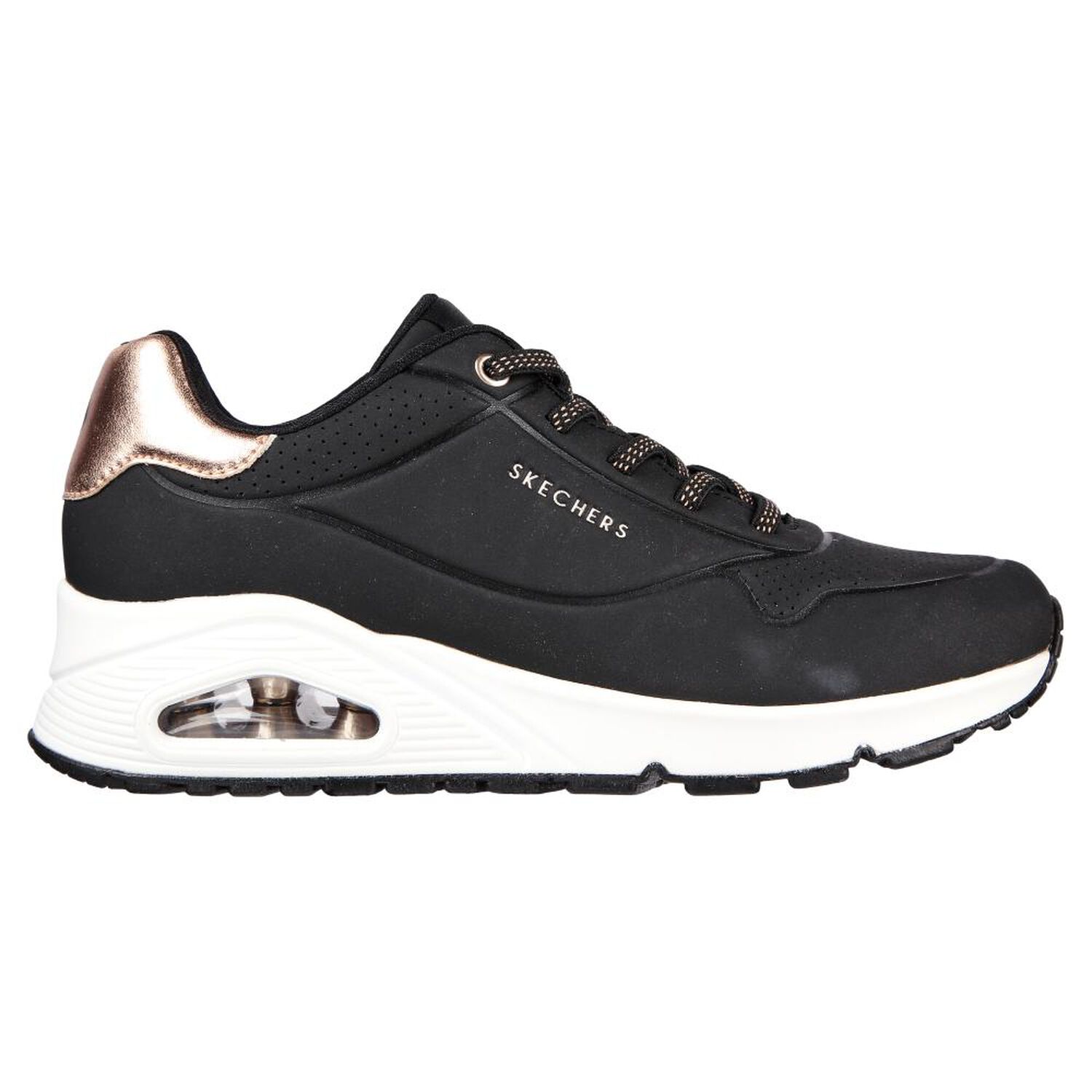Zapatilla Urbana Mujer Skechers Uno Negro image number 1.0