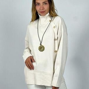 Sweater Lana Botones Dorados
