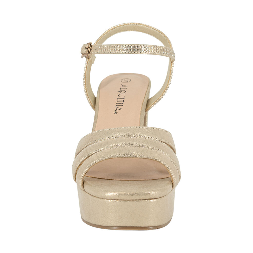 Sandalia Plataforma Isla Dorado Alquimia image number 2.0