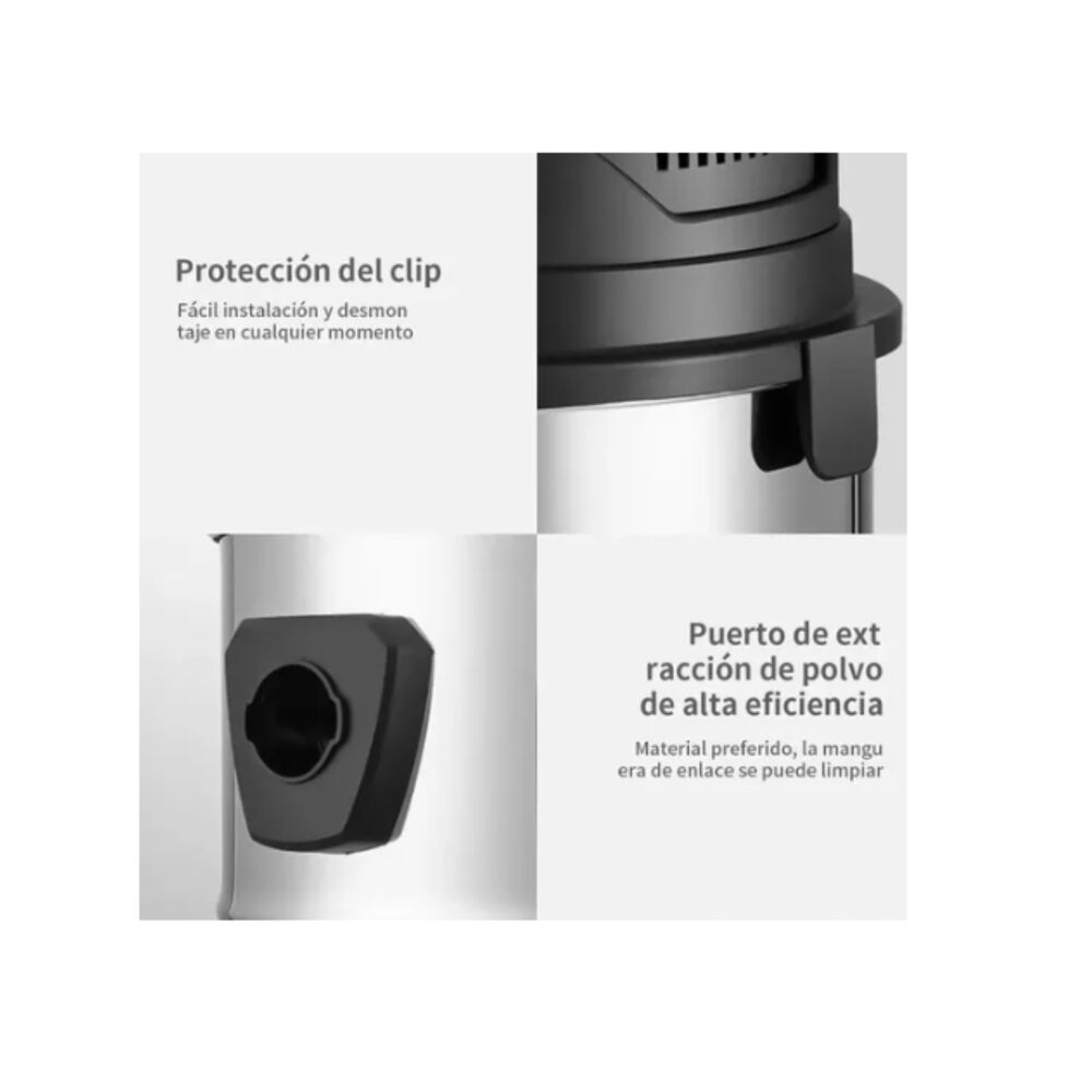 Aspiradora Industrial 20l 1500w Multifuncion Incluye Cubre Filtro Protector image number 5.0