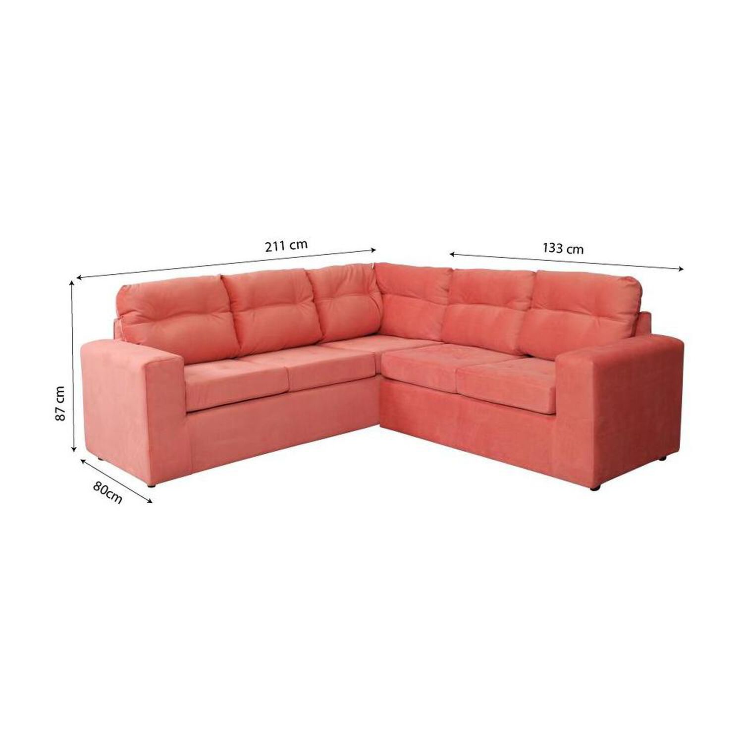 Sofa Seccional Casaideal 2P Lyon Felp / 5 Cuerpos image number 6.0