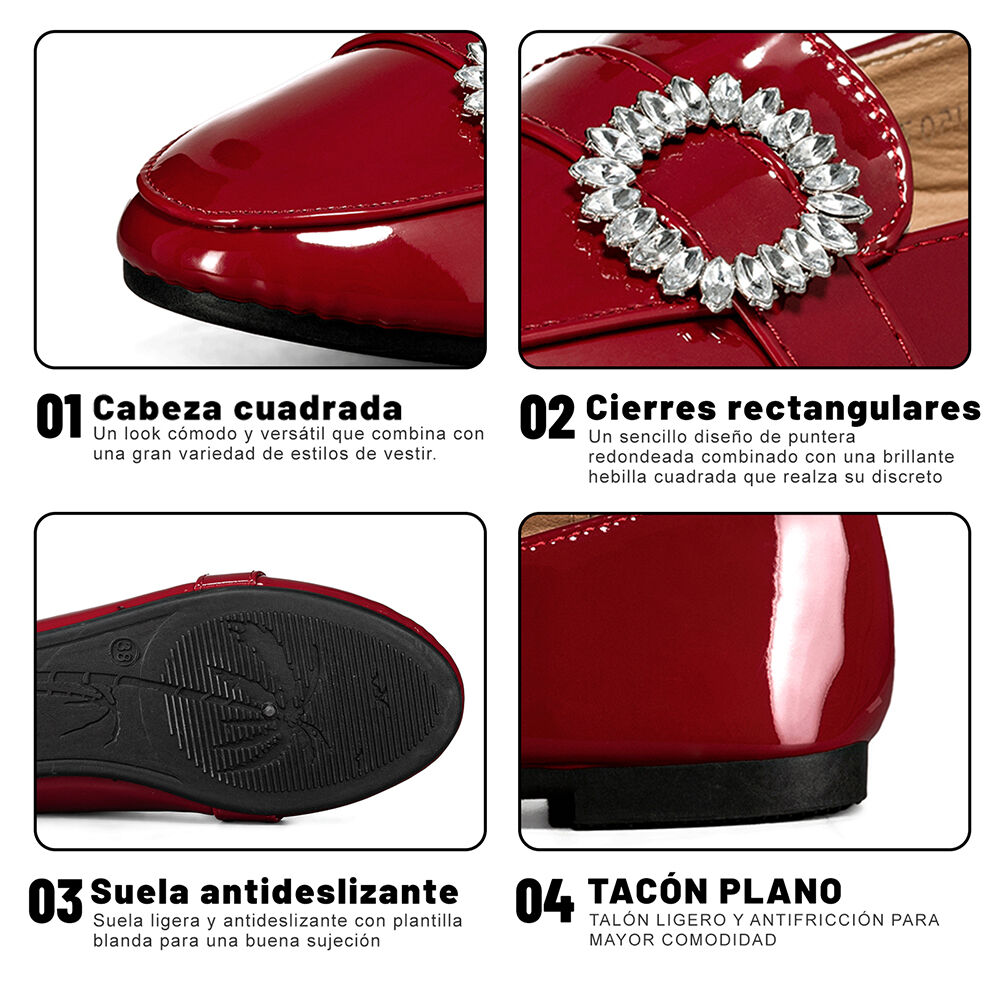 Mocasin Casual Mujer Charol Vintage Comodo Weide You507 image number 8.0