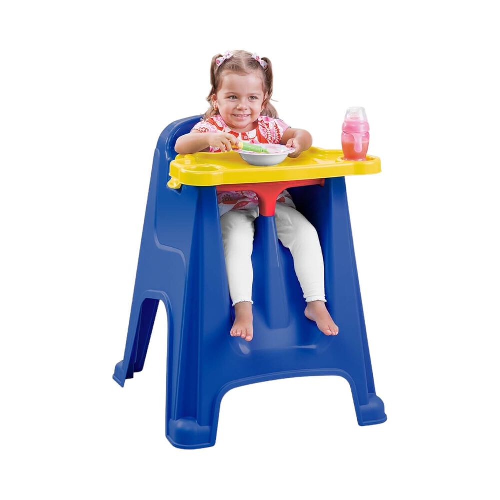 Silla Comedor Para Bebe Azul 60x59x77 Cms Rimax image number 2.0