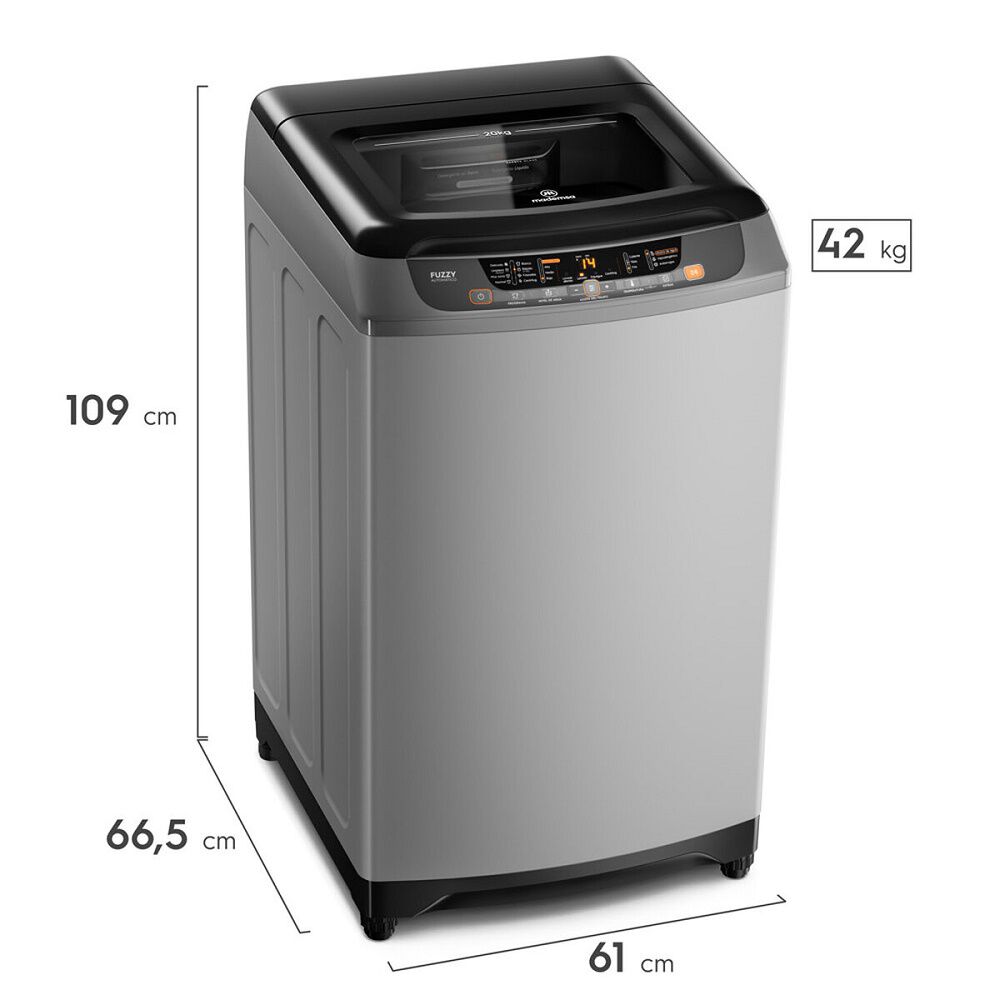 Lavadora Carga Superior Mademsa 20 Kg Szg Silver image number 2.0