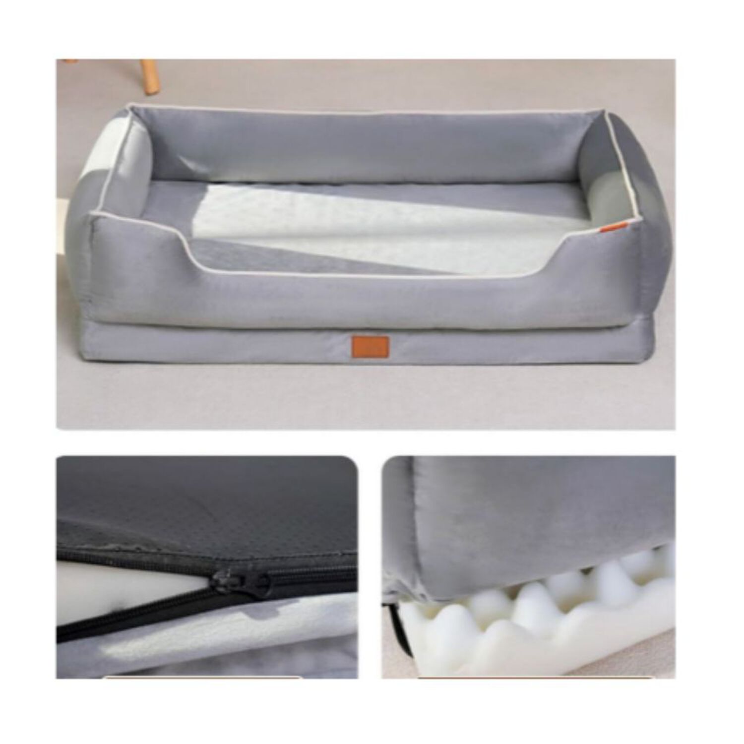 Cama Sofa Premium Para Perros Y Gatos Lavable Antideslizante Talla S image number 2.0