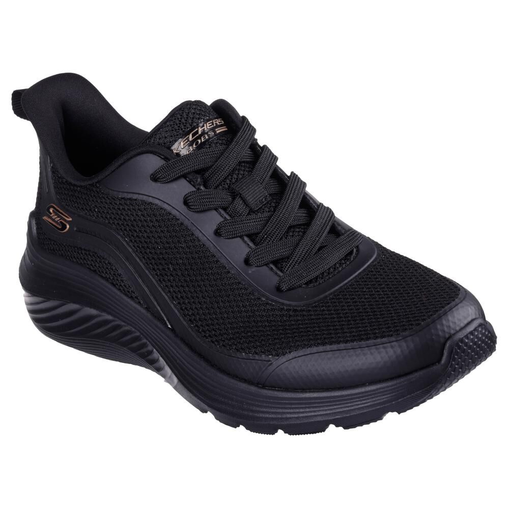 Zapatilla Urbana Mujer Skechers Bobs Squad Waves Negro image number 0.0