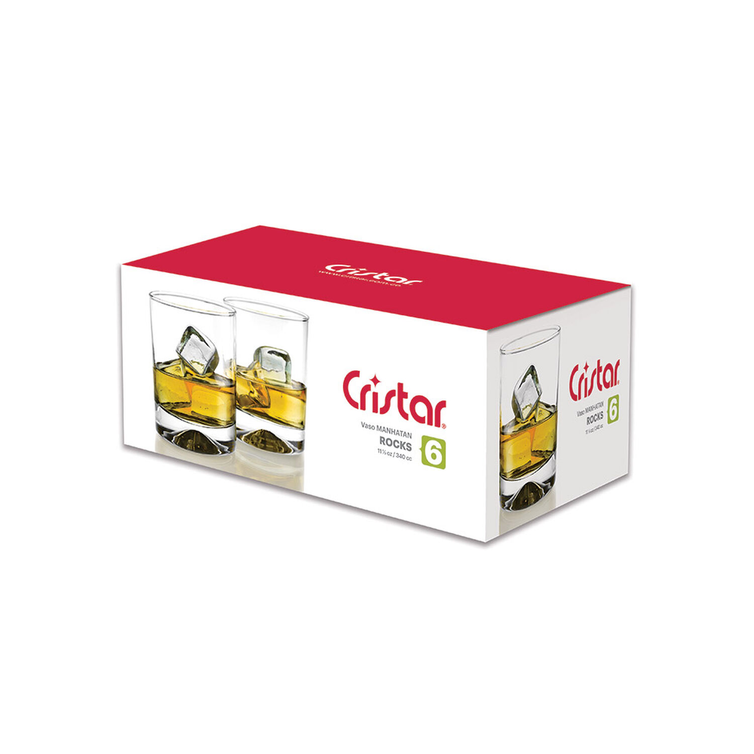Set De Vasos Cristar Manhatan / 6 Piezas / 340 Cc image number 1.0