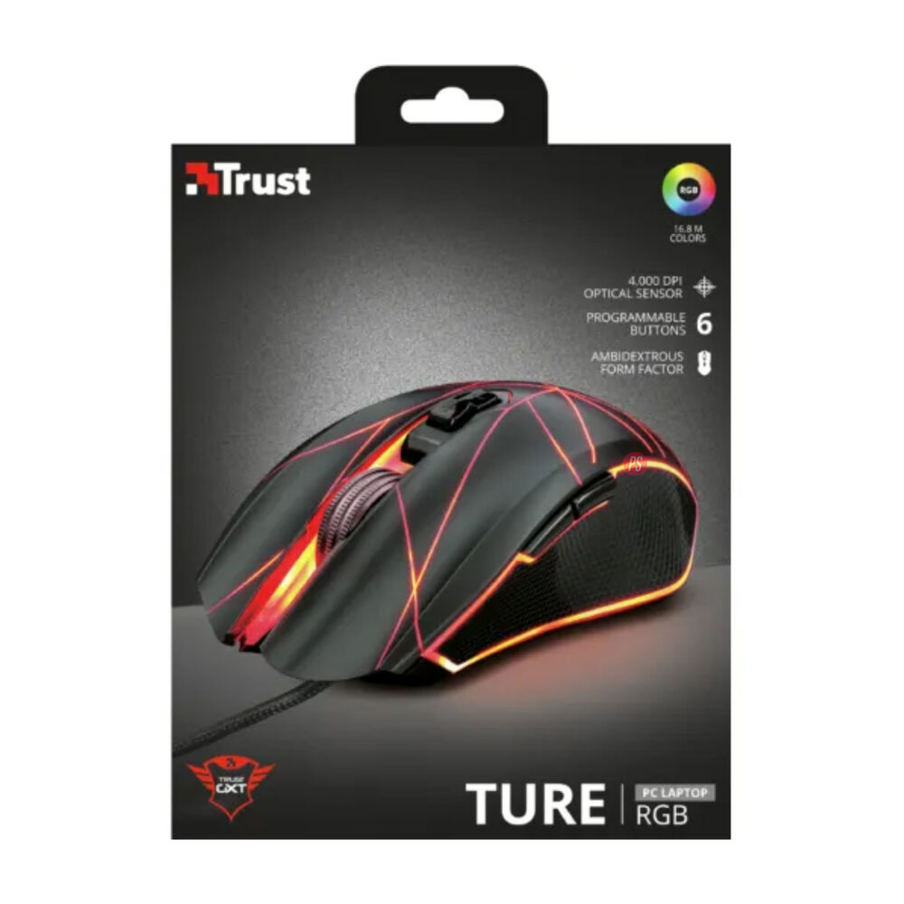 Mouse Gamer Rgb Usb 4000dpi Gxt 160 Ture - Ps image number 5.0