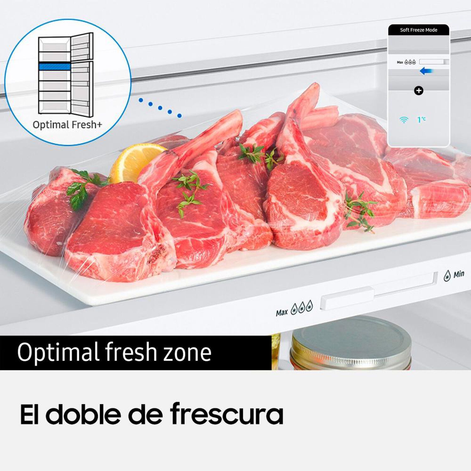 Refrigerador Bottom Freezer Samsung RB30N4020S8ZS all around cooling / No Frost&nbsp;/&nbsp;310&nbsp;Litros image number 6.0