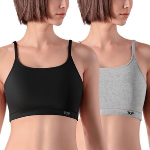Pack Sost&eacute;n Peto Mujer Top / 2 Piezas