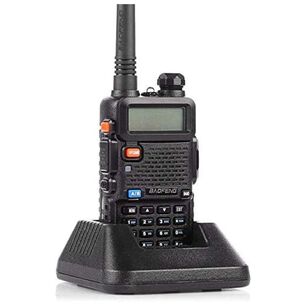Radio Transmisor Walkie Talkie Negro Uhf-uv 5re
