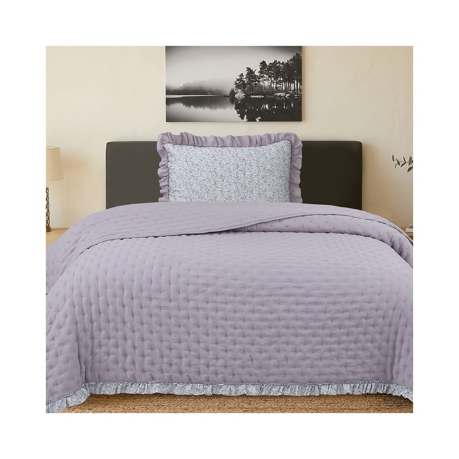 Quilt Andes Ruffles Lila 1.5 Plazas image number 0.0