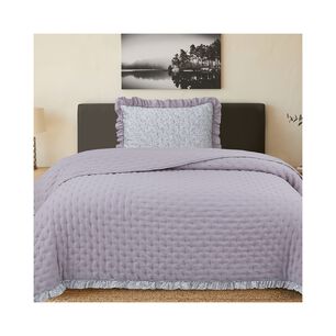 Quilt Andes Ruffles Lila 1.5 Plazas