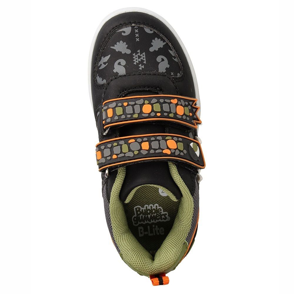 Zapatilla Ni&ntilde;o Bubblegummers Luces Neon Negro-naranja image number 5.0